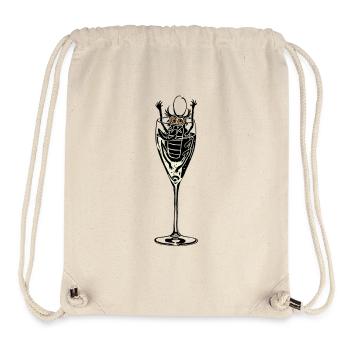 Insect in sparkling wine - Stanley/Stella Recycled Gym Bag - natural - Front