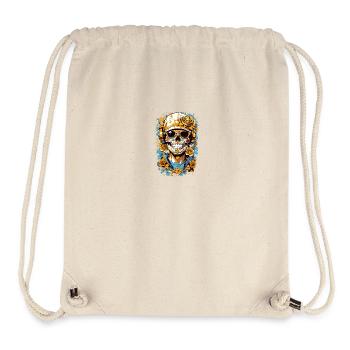 Sugar Skull - Stanley/Stella Recycled Gym Bag - natural - Front