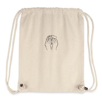 jeu de carte DML - Sac à cordon recyclé Stanley/Stella - blanc naturel - Devant