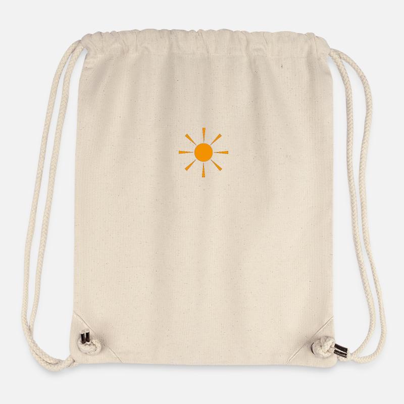 Sonne - Stanley/Stella recycelter Gym Bag - Naturweiß