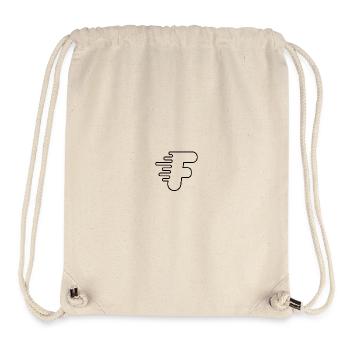 LITIÈRE RAPIDE - Sac à cordon recyclé Stanley/Stella - blanc naturel - Devant