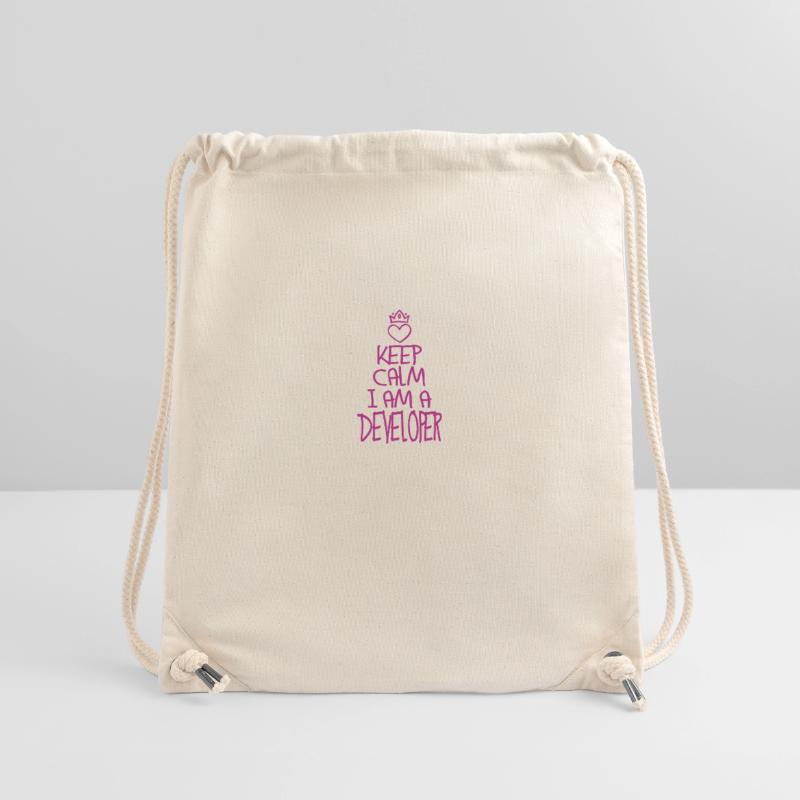 Keep Calm Software Developer Cool Cadeau Sac à cordon recyclé Stanley/Stella
