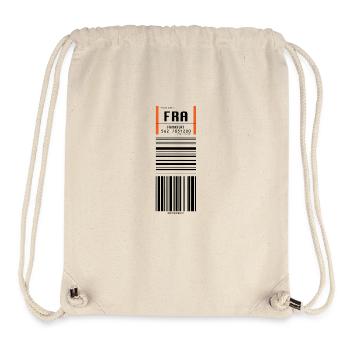 Flughafen Frankfurt FRA - Stanley/Stella recycelter Gym Bag - Naturweiß - Vorne