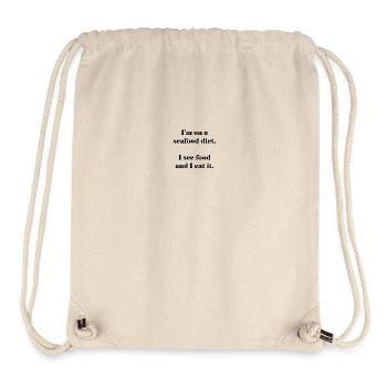 seafood diet - Stanley/Stella recycelter Gym Bag - Naturweiß - Vorne