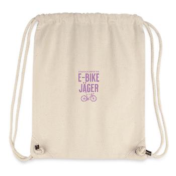 Staatlich Geprüft E-Bike Jäger  - Stanley/Stella recycelter Gym Bag - Naturweiß - Vorne