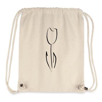 Tulipe - Sac à cordon recyclé Stanley/Stella - blanc naturel - Devant
