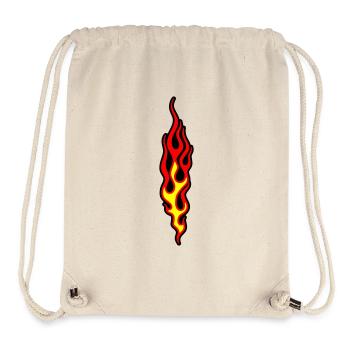 flammen - Stanley/Stella recycelter Gym Bag - Naturweiß - Vorne