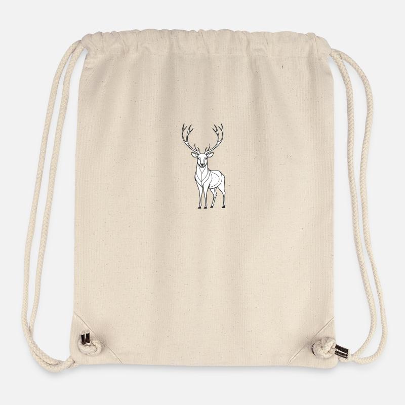 Lone Deer - Stanley/Stella Recycled Gym Bag - natural