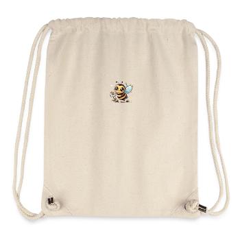 Bienen-Karikatur 10 - Stanley/Stella recycelter Gym Bag - Naturweiß - Vorne