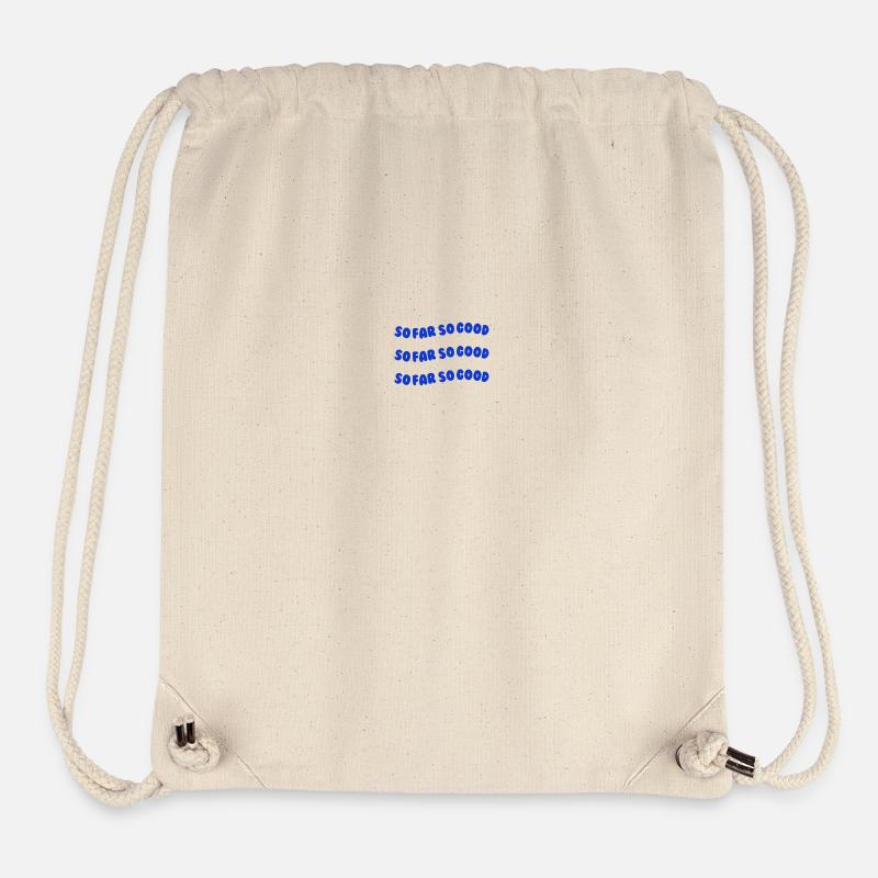 So far so good blue - Stanley/Stella Recycled Gym Bag - natural