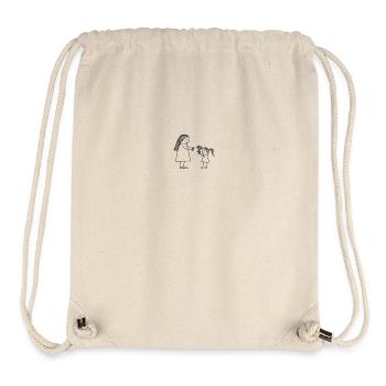 Mutter und Tochter - Stanley/Stella recycelter Gym Bag - Naturweiß - Vorne