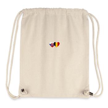 Slowakei Belgien Flagge Herz - Stanley/Stella recycelter Gym Bag - Naturweiß - Vorne