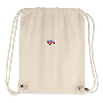 Azerbaijan Japan Flag - Stanley/Stella Recycled Gym Bag - natural - Front