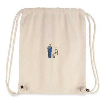 Arzt & Patient | Medizin & Pflege Piktogramm - Stanley/Stella recycelter Gym Bag - Naturweiß - Vorne