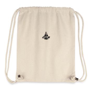 Schickes Doppelrumpf Segelboot Katamaran Segler - Stanley/Stella recycelter Gym Bag - Naturweiß - Vorne