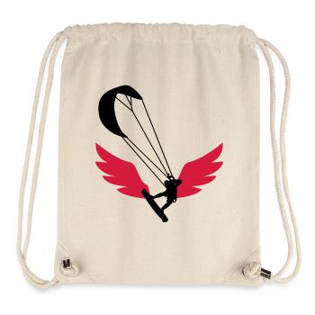 Kiteboarding Kitesurfing Kitesurf Kitesurfer Kiter - Stanley/Stella Recycled Gym Bag - natural - Front