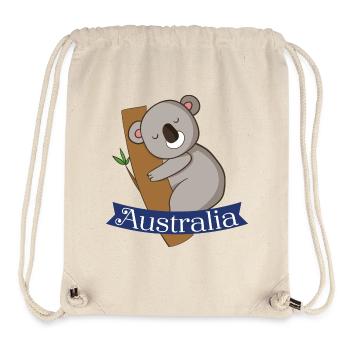 Australien - Stanley/Stella recycelter Gym Bag - Naturweiß - Vorne