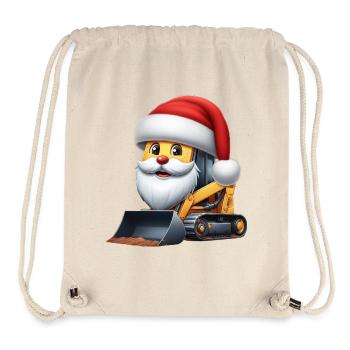Skid Steer Santa Claus - Stanley/Stella Recycled Gym Bag - natural - Front