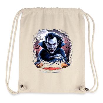 Reißzähne & Schrecken Halloween Vampir - Stanley/Stella recycelter Gym Bag - Naturweiß - Vorne