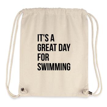 schwimmen - Stanley/Stella recycelter Gym Bag - Naturweiß - Vorne