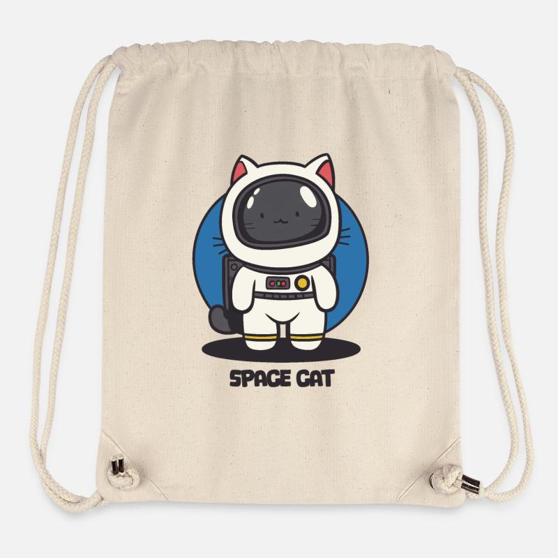 Spacecat - Stanley/Stella recycelter Gym Bag - Naturweiß