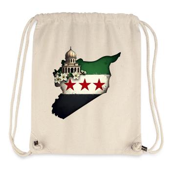 flagge syrien - Freies Syrien Flagge - Stanley/Stella recycelter Gym Bag - Naturweiß - Vorne
