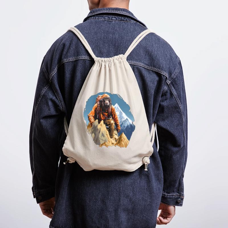Monkey Mountaineer / Hiking Monkey Stanley/Stella Recycled Gym Bag