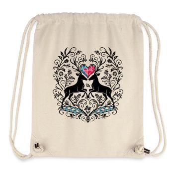 Hirsche Hirschherz Design - Alpenstilfür Volksfest - Stanley/Stella Recycled Gym Bag - natural - Front