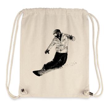 Snowboarder - Stanley/Stella recycelter Gym Bag - Naturweiß - Vorne