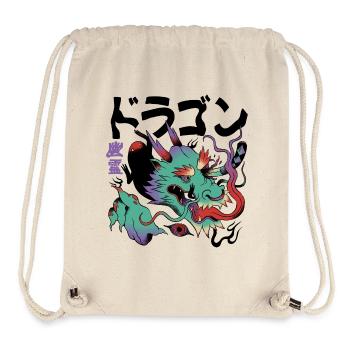 Strahlender kosmischer Drache - Stanley/Stella recycelter Gym Bag - Naturweiß - Vorne