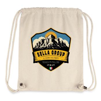 Sella Group , dolomites, italy   - Sac à cordon recyclé Stanley/Stella - blanc naturel - Devant