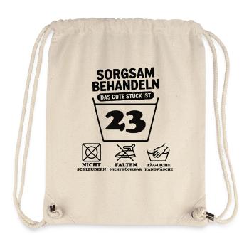 23 Birthday – Treat with Care - Stanley/Stella Recycled Gym Bag - natural - Front
