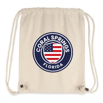 Coral Springs Florida Flaggenschild - Stanley/Stella recycelter Gym Bag - Naturweiß - Vorne