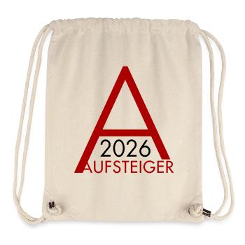 Aufsteiger 2026 Aufstieg - Stanley/Stella recycelter Gym Bag - Naturweiß - Vorne