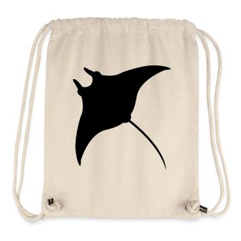 Manta Ray - Stanley/Stella Recycled Gym Bag - natural - Front
