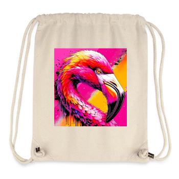 Flamant - Sac à cordon recyclé Stanley/Stella - blanc naturel - Devant