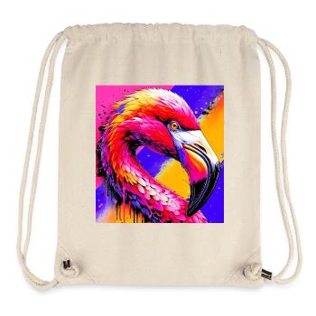 Flamant - Sac à cordon recyclé Stanley/Stella - blanc naturel - Devant