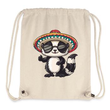 Sombrero drôle de moufette - Sac à cordon recyclé Stanley/Stella - blanc naturel - Devant