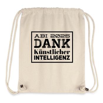 ABI Spruch - Stanley/Stella recycelter Gym Bag - Naturweiß - Vorne