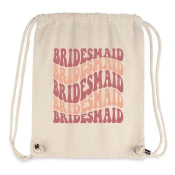 BRiIDESMAID - Brautjungfer - Stanley/Stella recycelter Gym Bag - Naturweiß - Vorne