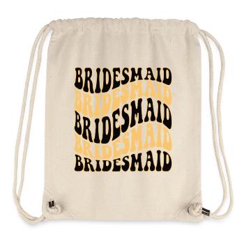 BRiIDEesmaid - Brautjungfer gold - Stanley/Stella recycelter Gym Bag - Naturweiß - Vorne