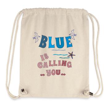 blue is calling you, es ist Urlaubszeit - Stanley/Stella recycelter Gym Bag - Naturweiß - Vorne