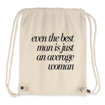 Meilleur homme-femme moyenne - Sac à cordon recyclé Stanley/Stella - blanc naturel - Devant