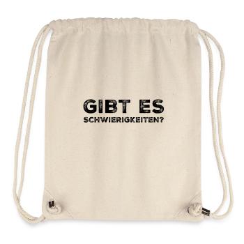 sind Schwierigkeiten im Anmarsch? - Stanley/Stella recycelter Gym Bag - Naturweiß - Vorne