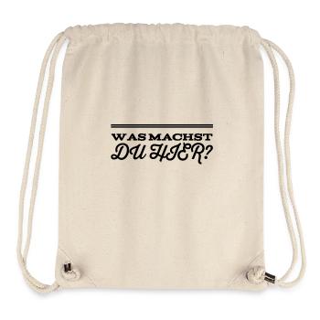 du hier? - Stanley/Stella recycelter Gym Bag - Naturweiß - Vorne