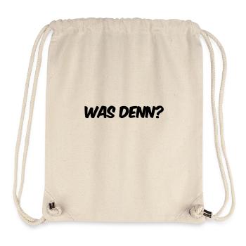 was ist los? - Stanley/Stella recycelter Gym Bag - Naturweiß - Vorne