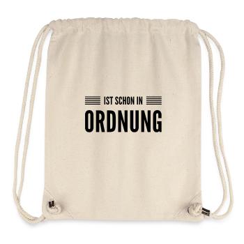 es ist ok - Stanley/Stella recycelter Gym Bag - Naturweiß - Vorne