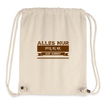 all sacrifices - Stanley/Stella Recycled Gym Bag - natural - Front