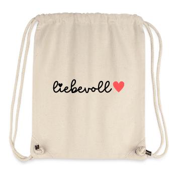 LIEBEVOLL  liebevoll - Stanley/Stella recycelter Gym Bag - Naturweiß - Vorne