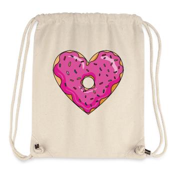 Donut in Heart - Stanley/Stella Recycled Gym Bag - natural - Front